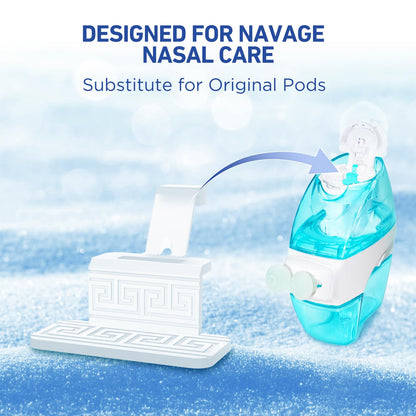FireAnt 100 Saline Packets + 12 Reusable Silicone Pod Refills for Navage Nasal Care