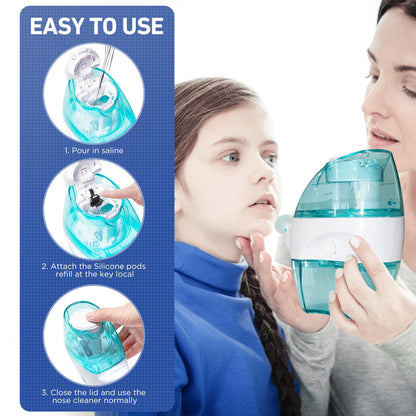 FireAnt 100 Saline Packets & 16-Pack Silicone Pods for Navage Nasal Care
