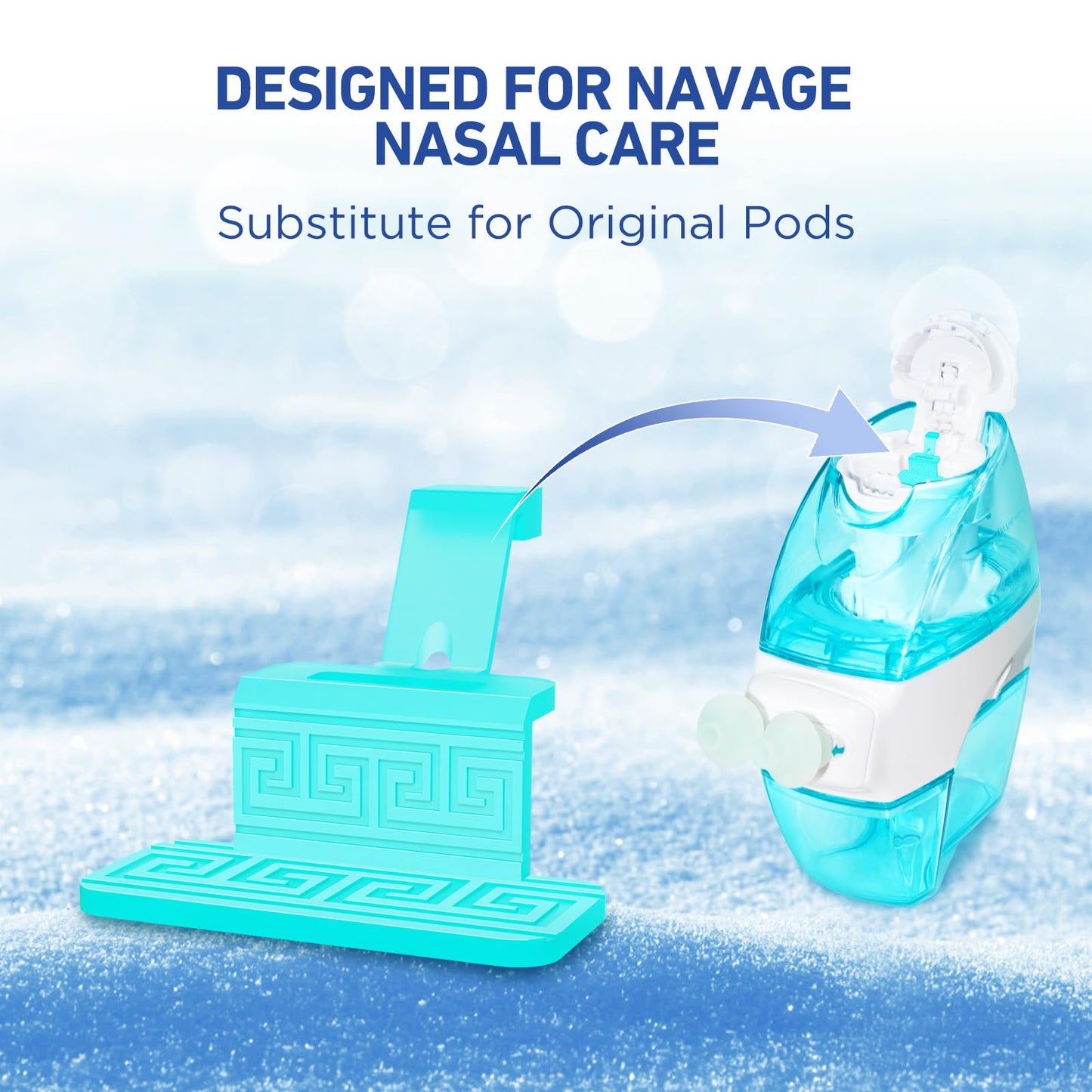 FireAnt 100 Saline Packets & 12 Reusable Saline Pods Refills Set for Navage Nasal Care