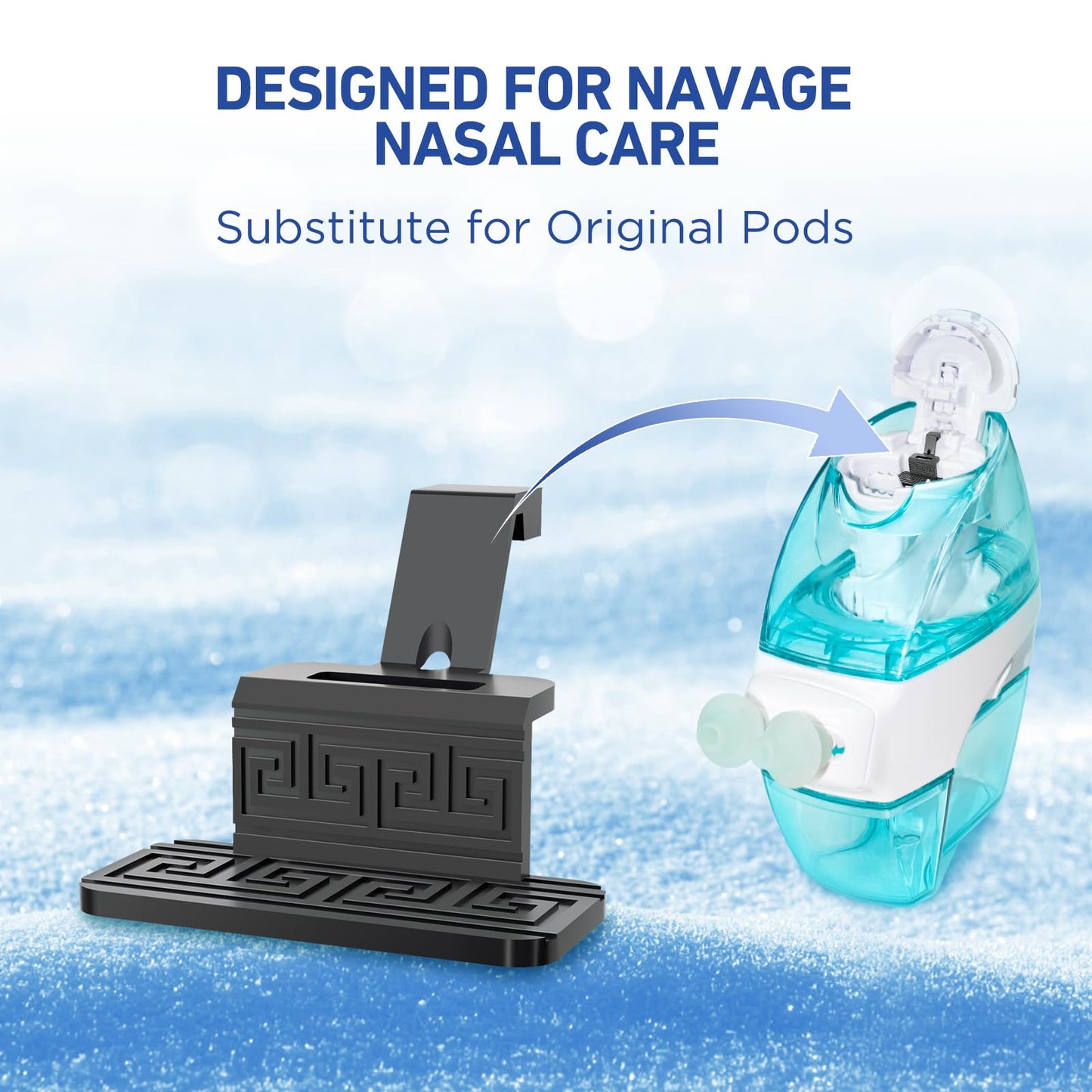FireAnt 100 Saline Packets & 12 Silicone Pods for Navage Nasal Care
