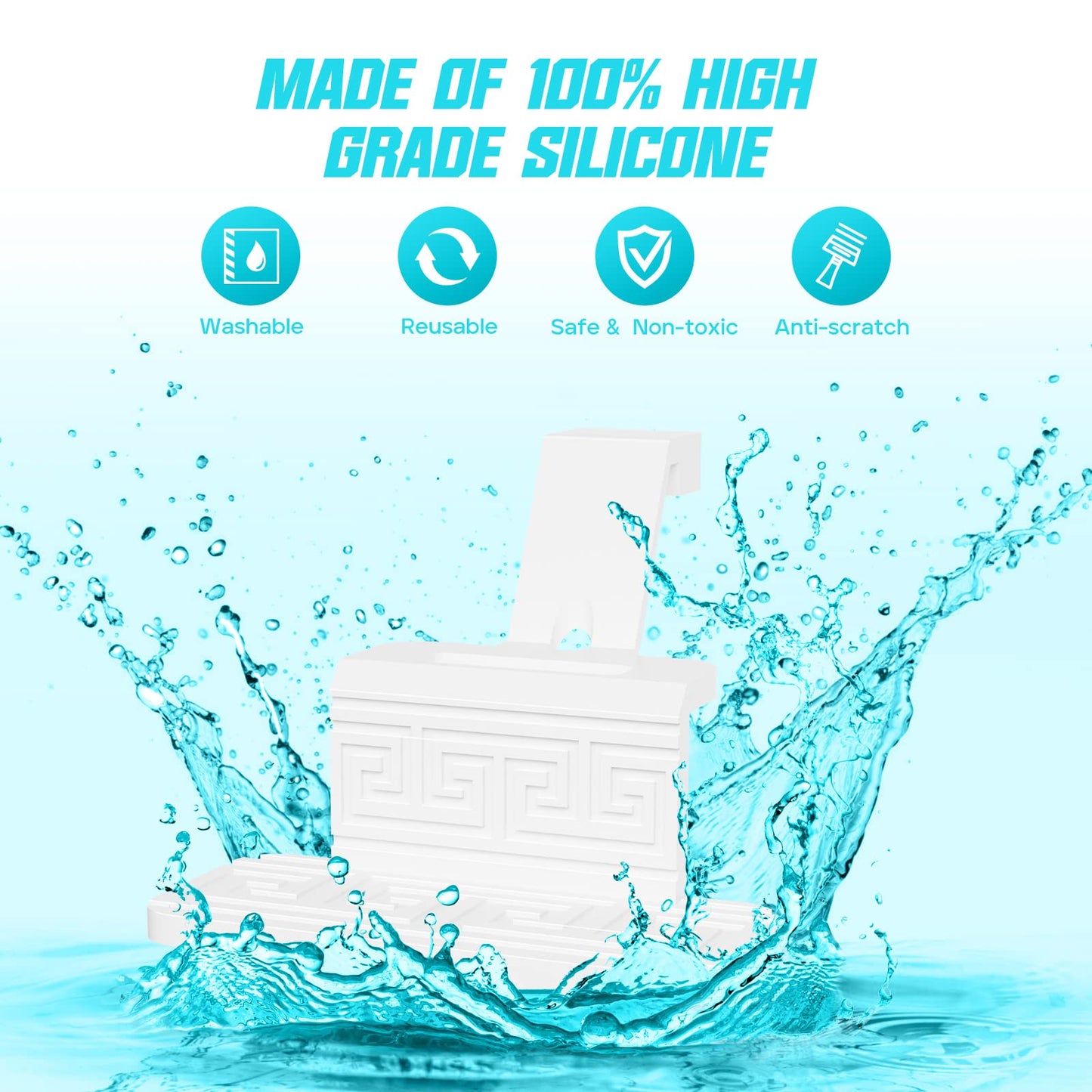 FireAnt Silicone Saline Pods Refills – Navage Compatible 16-Pack Reusable Pads