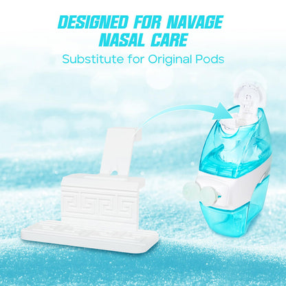 FireAnt Silicone Saline Pods Refills – Navage Compatible 16-Pack Reusable Pads