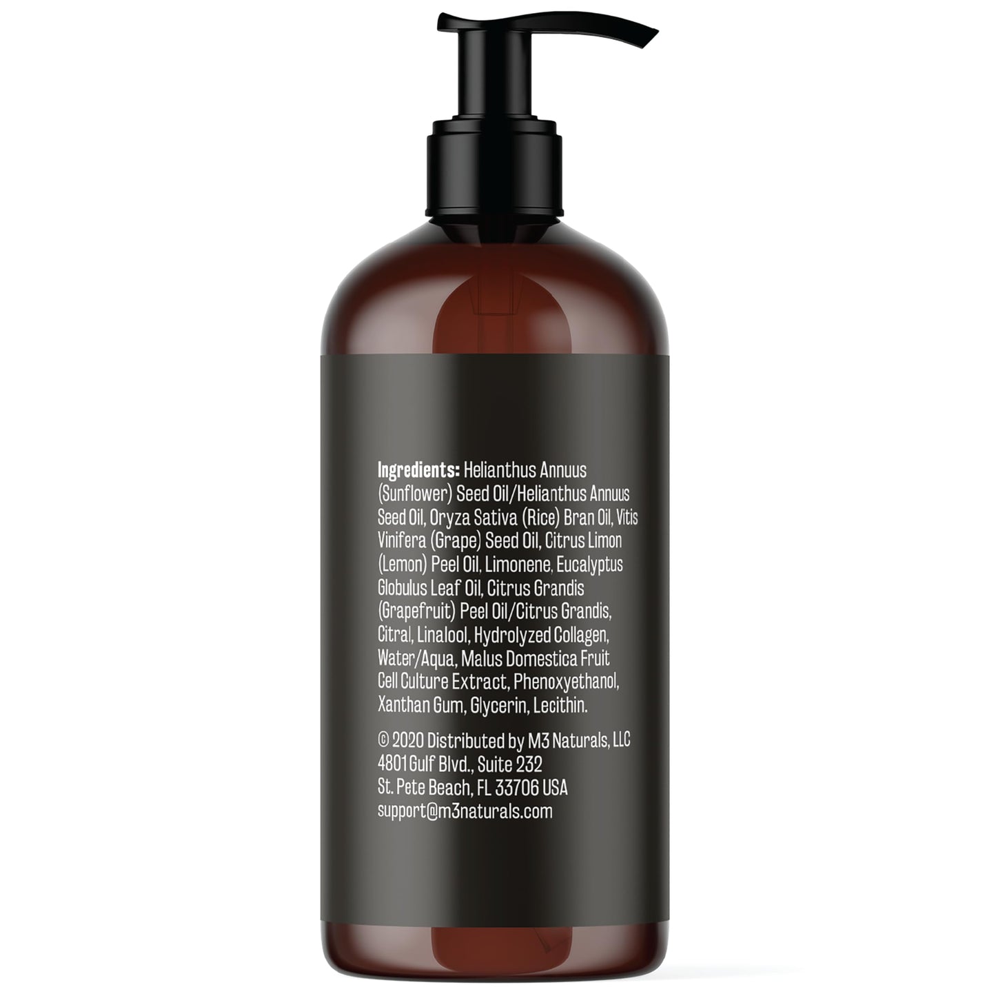 M3 Naturals Firming Body Massage Oil with Collagen & Stem Cells – 8 oz