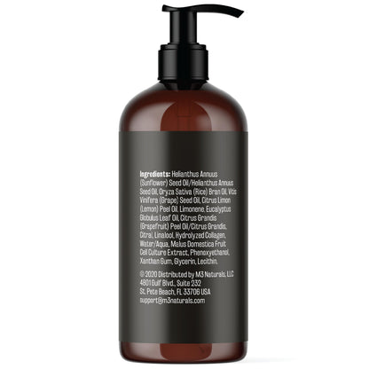 M3 Naturals Firming Body Massage Oil with Collagen & Stem Cells – 8 oz