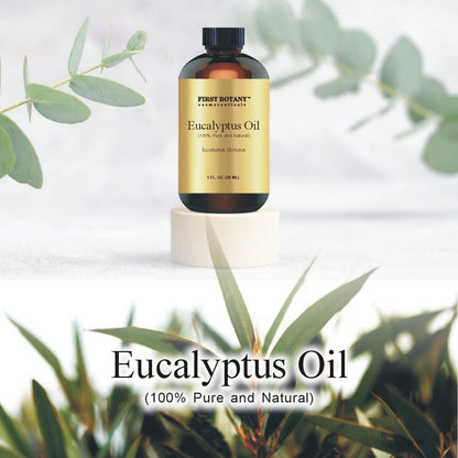 First Botany 100% Pure Eucalyptus Oil – Therapeutic Grade Essential Oil, 1 fl oz