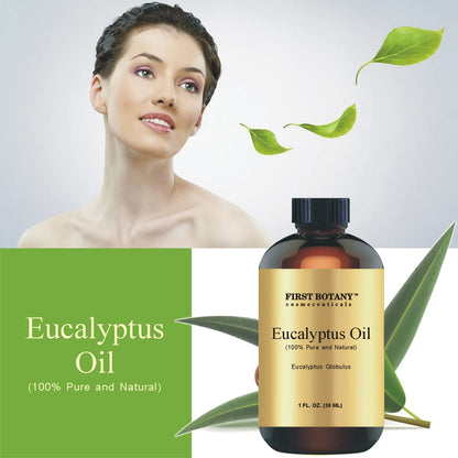 First Botany 100% Pure Eucalyptus Oil – Therapeutic Grade Essential Oil, 1 fl oz