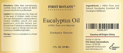 First Botany 100% Pure Eucalyptus Oil – Therapeutic Grade Essential Oil, 1 fl oz