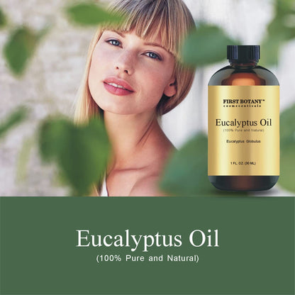 First Botany 100% Pure Eucalyptus Oil – Therapeutic Grade Essential Oil, 1 fl oz
