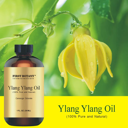 First Botany Ylang Ylang Essential Oil – 100% Pure, 1 fl oz | Aromatherapy, Massage & Household Use