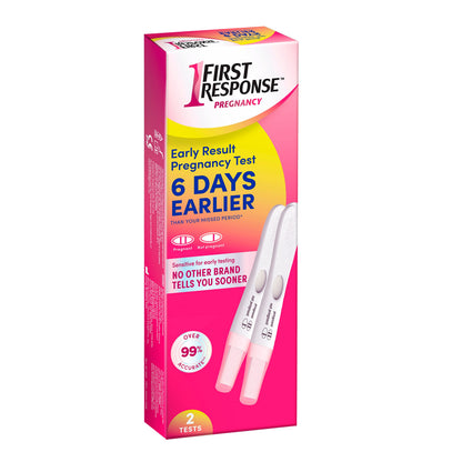 First Response Early Result Pregnancy Test, 2 Count – Packaging May Vary