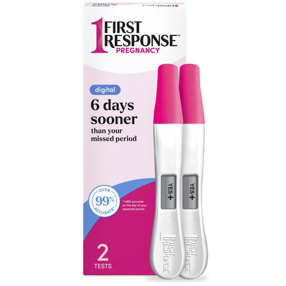 First Response Gold Digital Pregnancy Test - Early Detection 6 Days Sooner