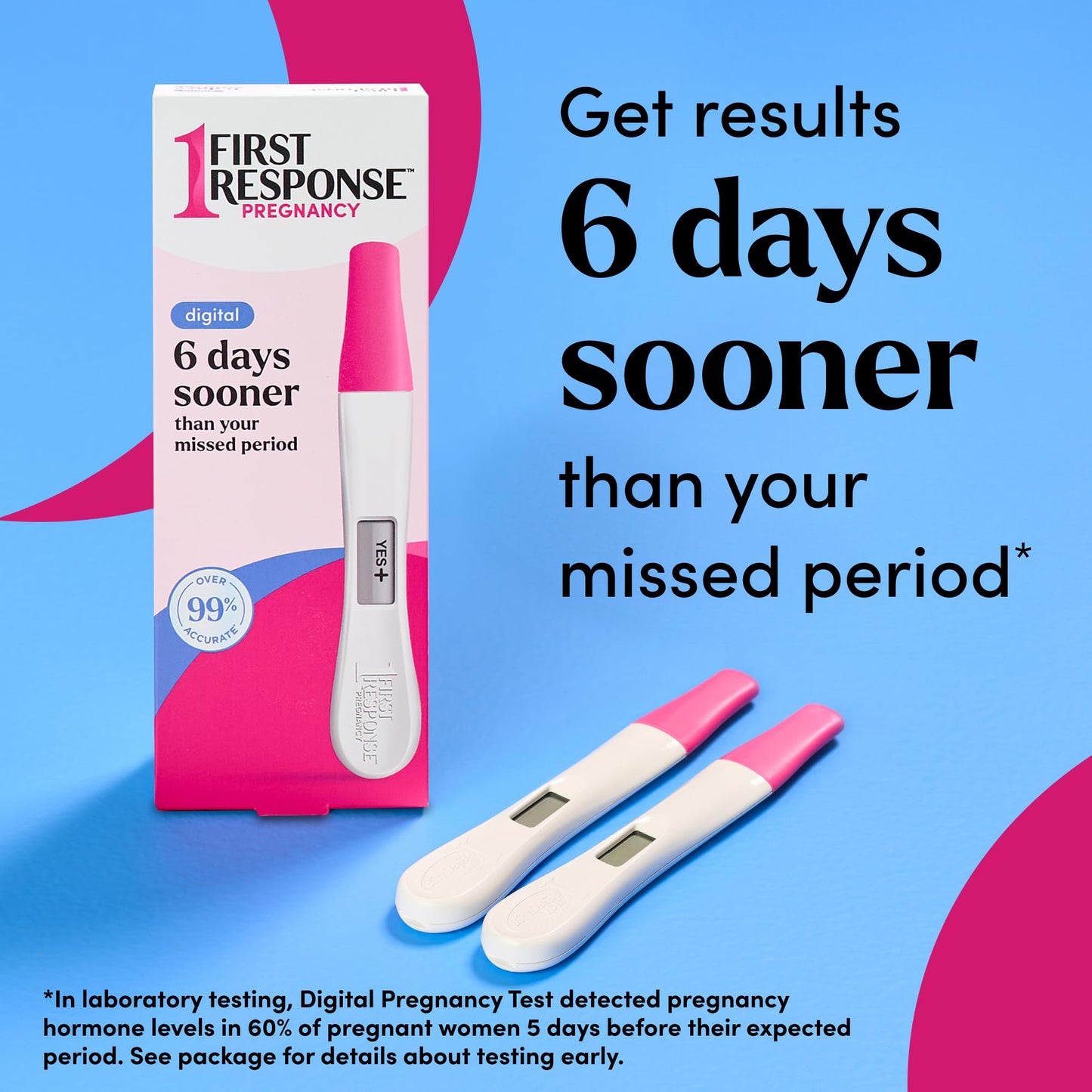 First Response Gold Digital Pregnancy Test - Early Detection 6 Days Sooner
