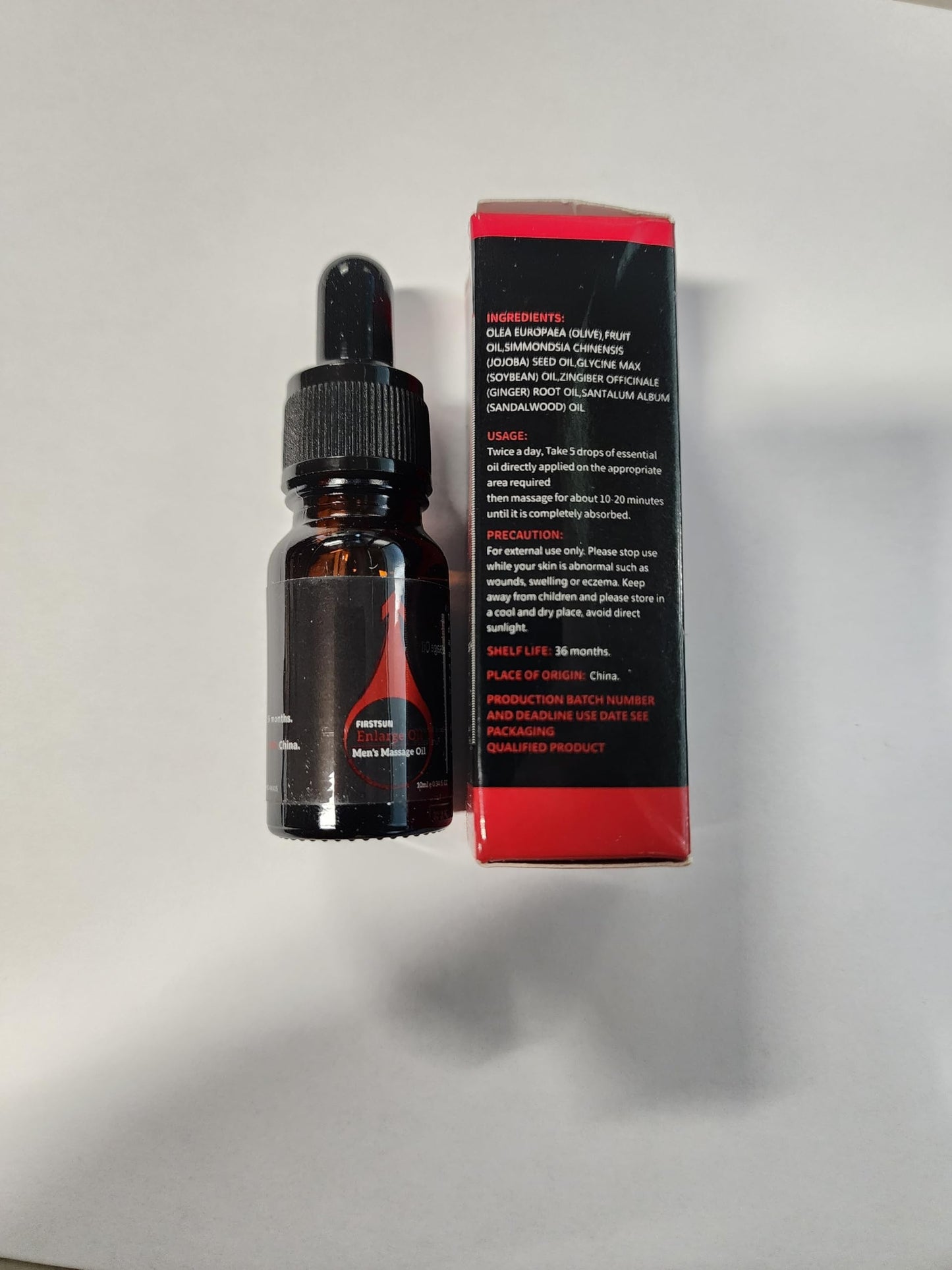 FirstSun Enlarge and Thickening Oil – Men’s Energy Massage Essential Oil (2 Packs)