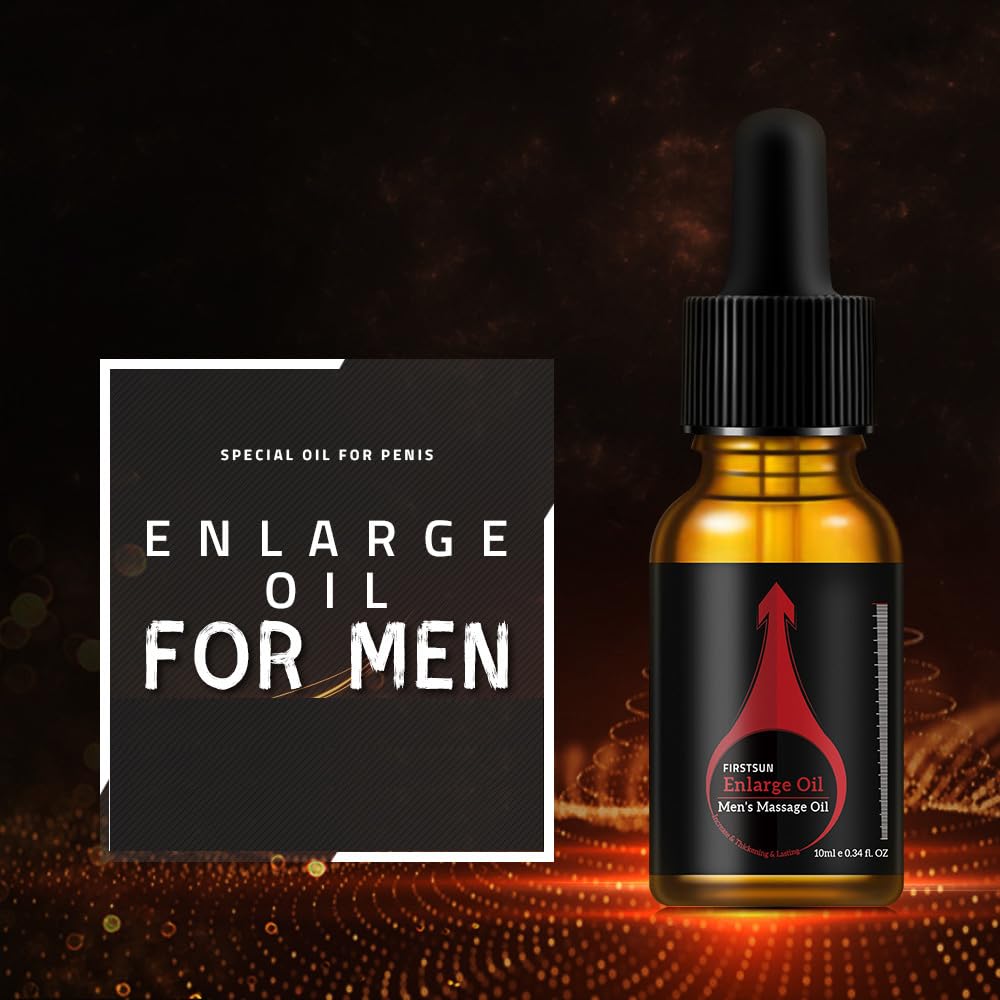 FirstSun Enlarge & Thickening Massage Oil for Men – Sexual Health & Performance (1 Pack)