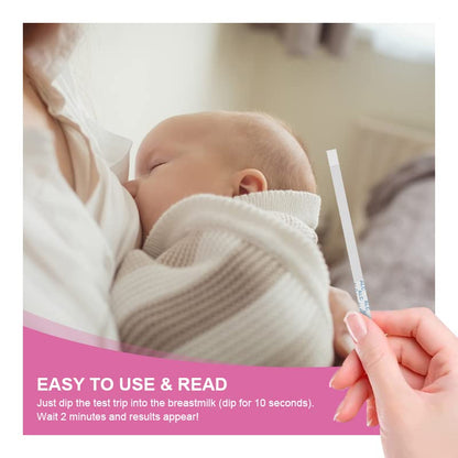 FIRSTVIEW Breastmilk Alcohol Test Strips – Detect Alcohol in 2 Minutes, 0.02% Sensitivity, 40 Strips