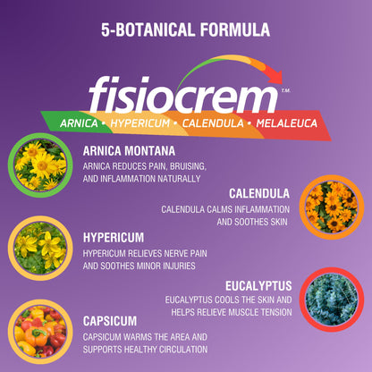 Fisiocrem AR3 - Arnica Massage Cream for Joints | Knees, Hands, Elbows - 100 ml