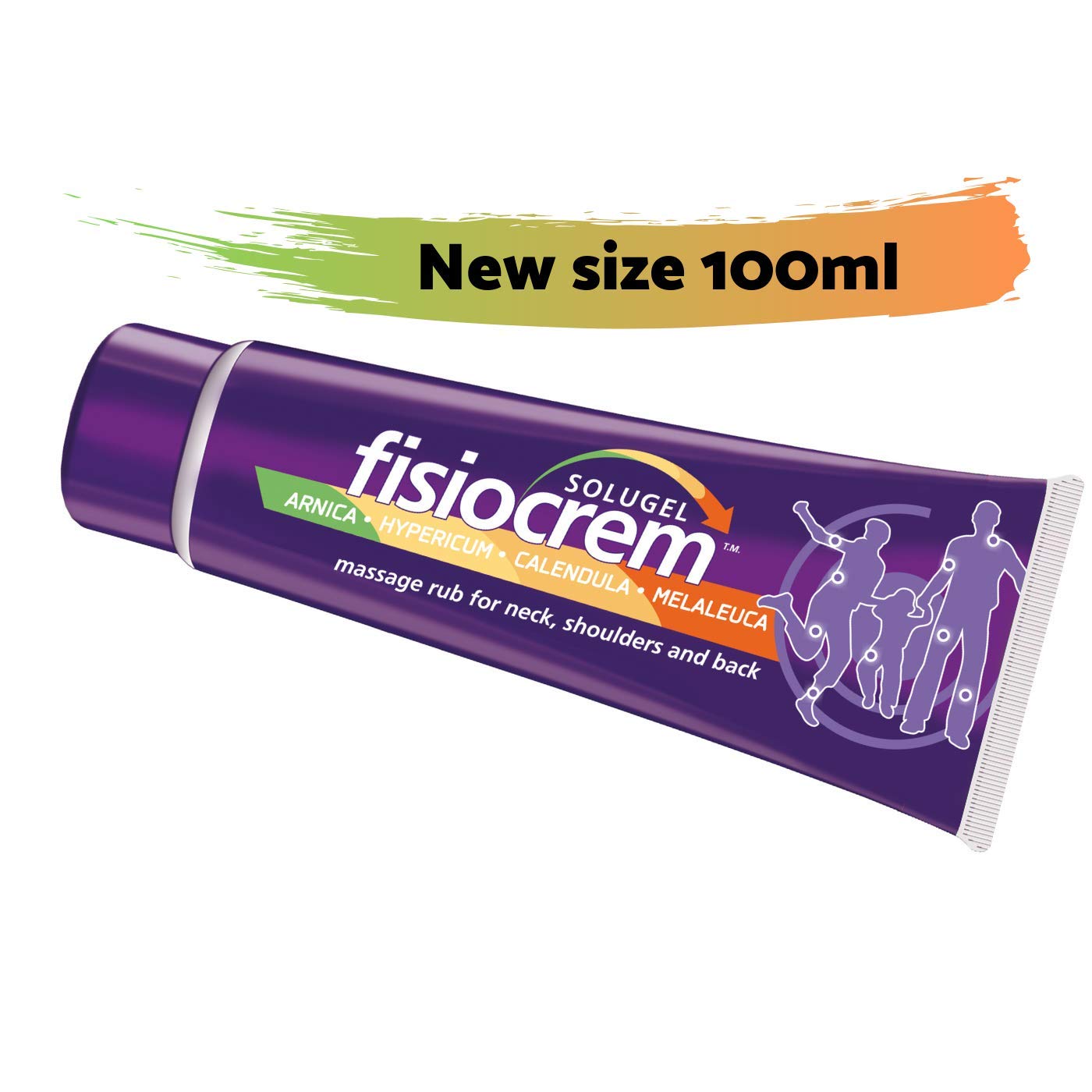 Fisiocrem Solugel - Massage rub for Neck, Shoulders and Back with Arnica - 100 ml