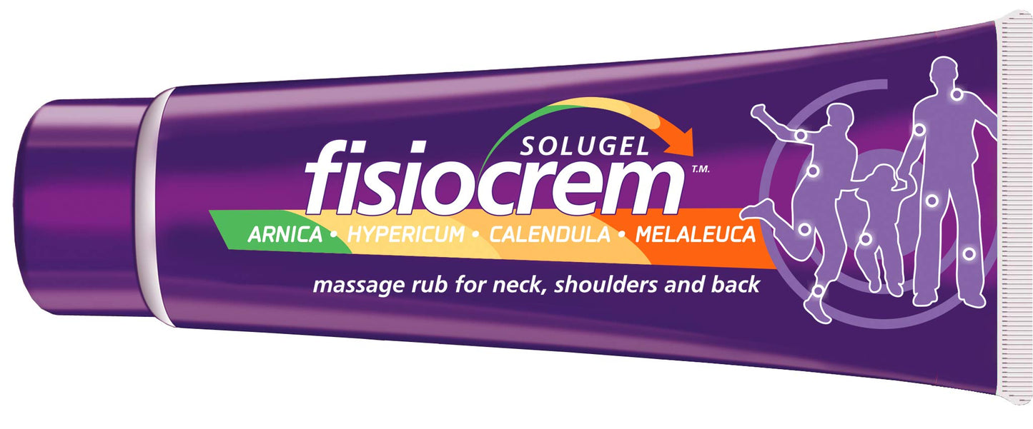 Fisiocrem Solugel – Massage Cream for Neck, Shoulders & Back (60 ml)
