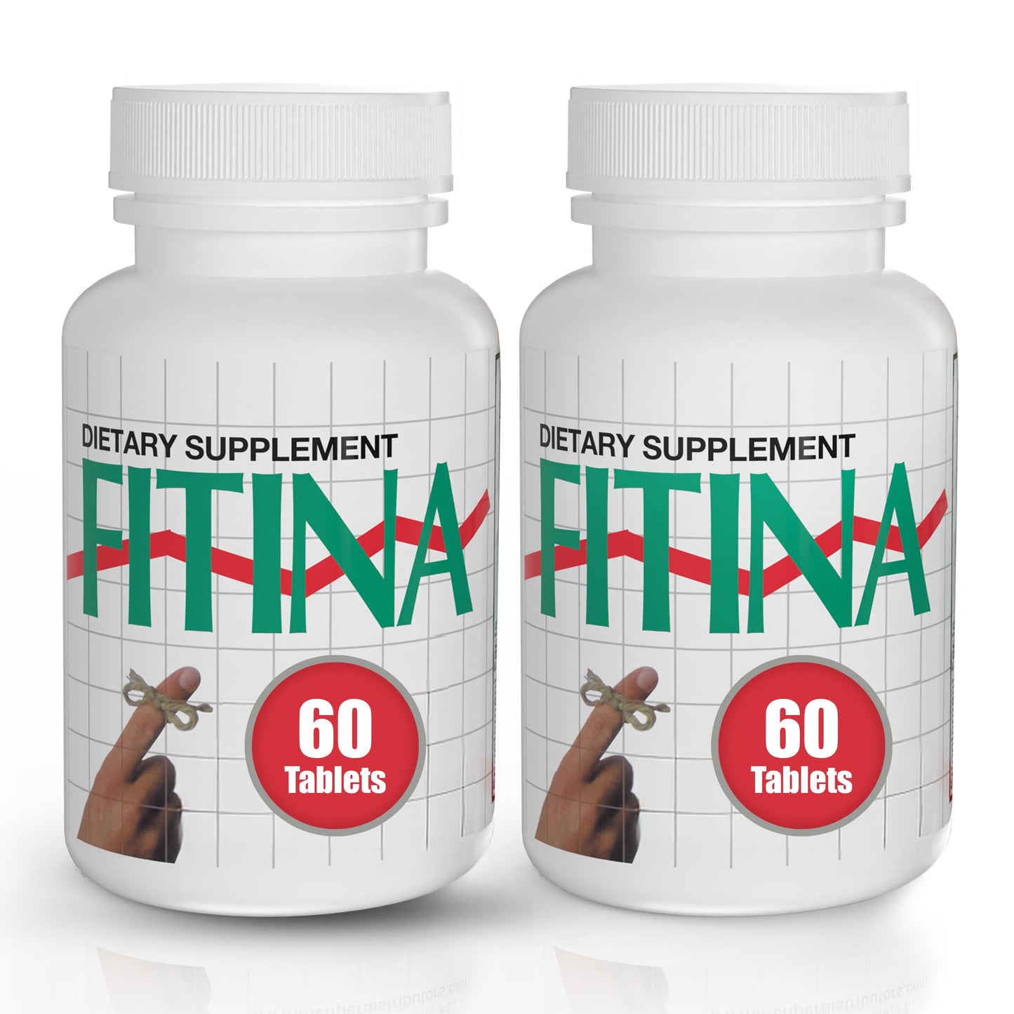 Fitina Brain Supplement for Memory and Focus, Memory Boost, Focus Factor, Brain Health Tablets, 60 Tablets, 2-Pack