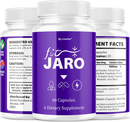 (2 Pack) FitJaro Advanced Formula – Maximum Strength Capsules & Pills, Premium All-Natural, 120 Capsules