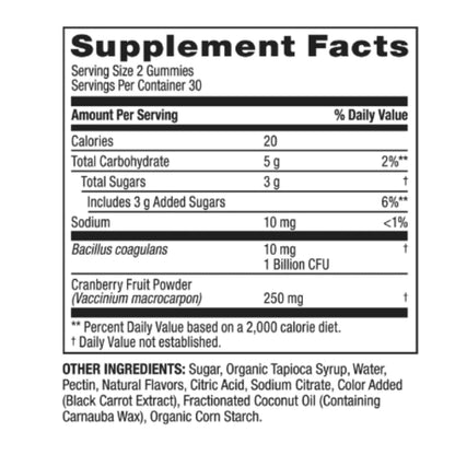 FitMania Spring Valley Women's Cranberry Probiotic Gummies – Raspberry Lemon, 60 Count + Ice Roller Gift