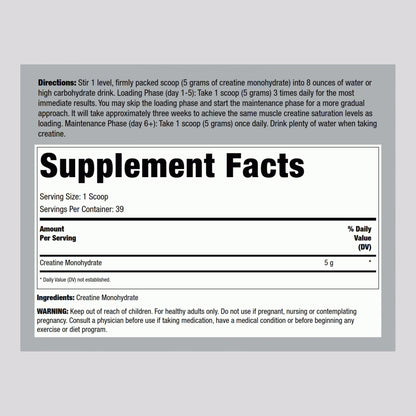 Fitness Labs German Creatine Powder – Creapure Monohydrate, 7.05 oz, Pack of 2