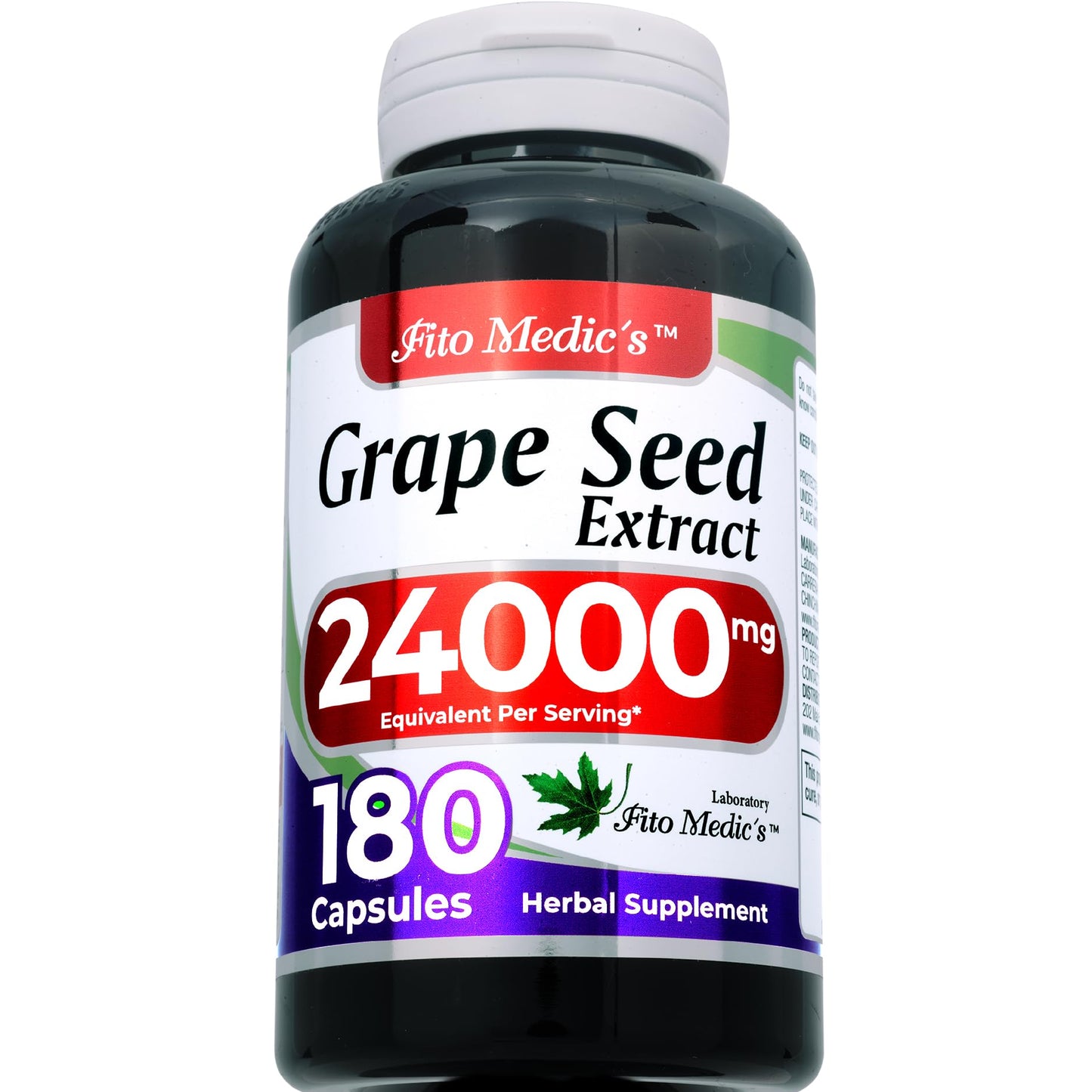 FITO MEDIC'S Lab | Grape Seed Extract - 180 Capsules | Ultra High Absorption
