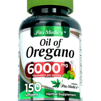 FITO MEDIC'S Oil of Oregano Capsules – High-Absorption Oregano Oil Softgels (150 Count)