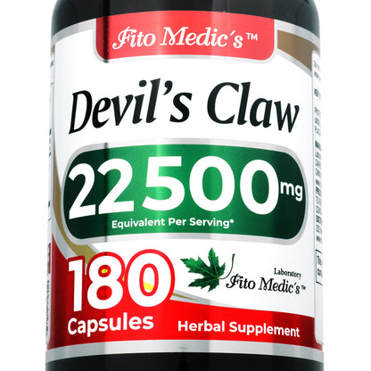FITO MEDIC'S Lab Devils Claw 180 Capsules – Harpagophytum Procumbens | Ultra High Absorption