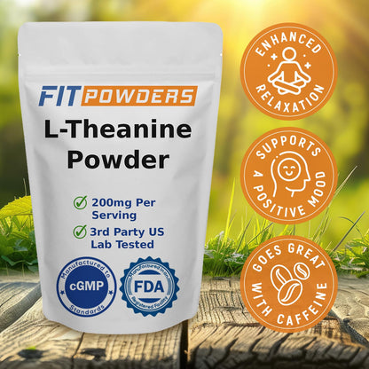 FitPowders L-Theanine Powder 500g | Pure, Non-GMO, Vegan, Gluten Free