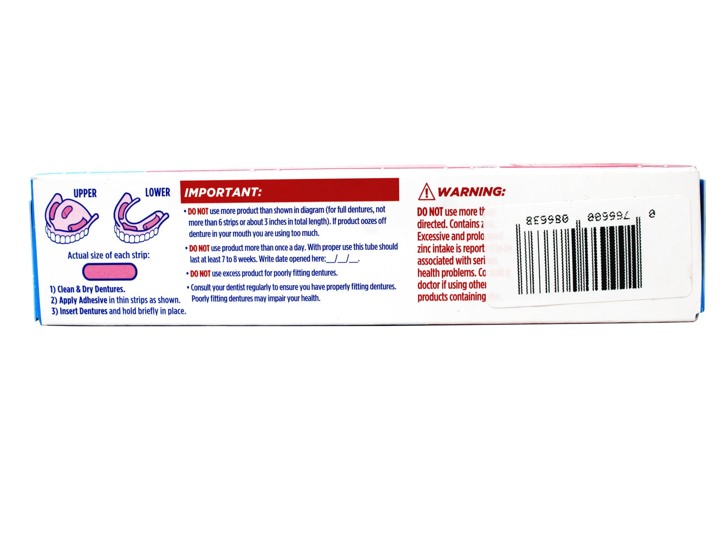 Fixodent Cream 2.4 oz Original Denture Adhesive – Pack of 6
