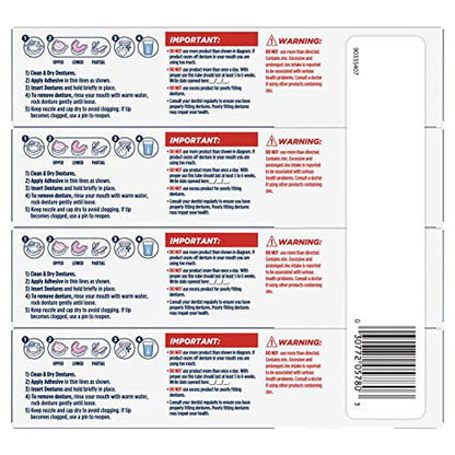 Fixodent Professional Ultimate Denture Adhesive Cream – 1.8 oz, 4 Pack (Full & Partial Dentures)