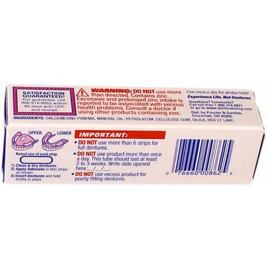 Fixodent Denture Adhesive Cream Original Multi 0.75 oz Pack of 4