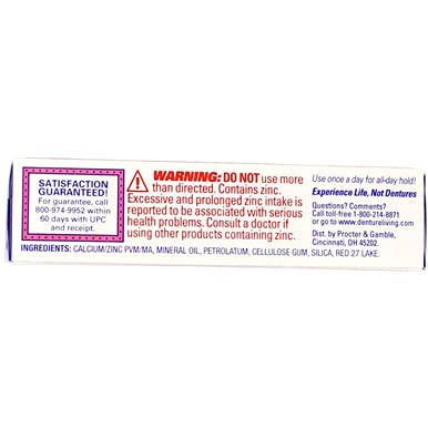Fixodent Denture Adhesive Cream Original Multi 0.75 oz Pack of 4