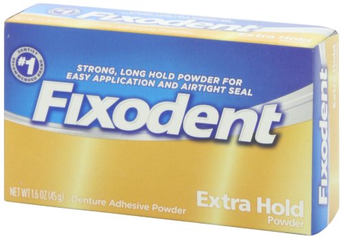Fixodent Denture Adhesive Powder Extra Hold - 1.6 Oz