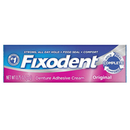 Fixodent Denture Adhesive Cream Original 0.75 oz – Pack of 12 | Secure Hold