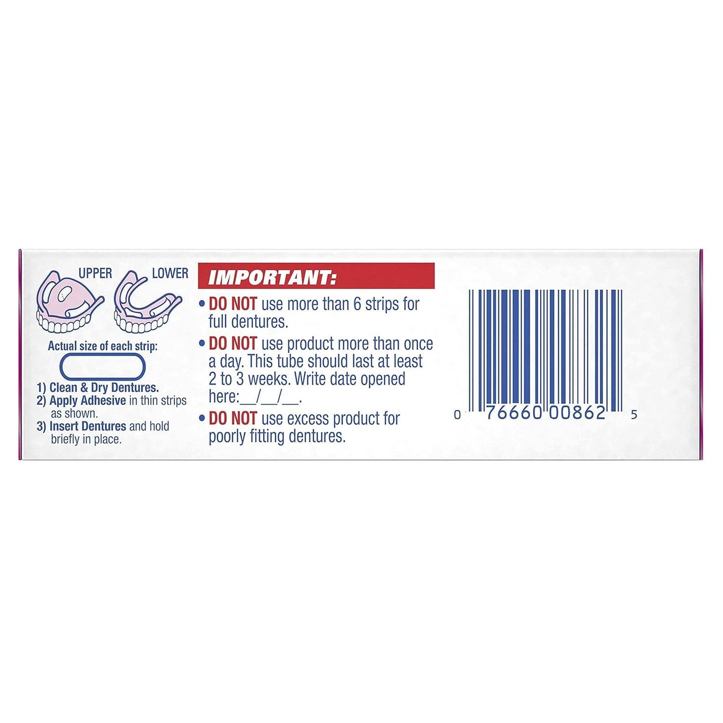 Fixodent Denture Adhesive Cream Original 0.75 oz – Pack of 12 | Secure Hold