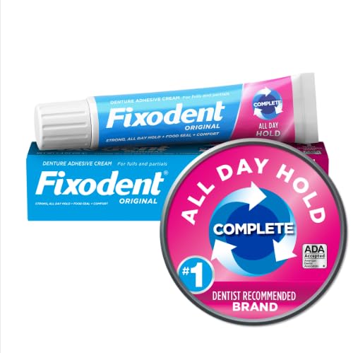Fixodent Original Denture Adhesive Cream 2.4 oz - 4 Pack | Mint