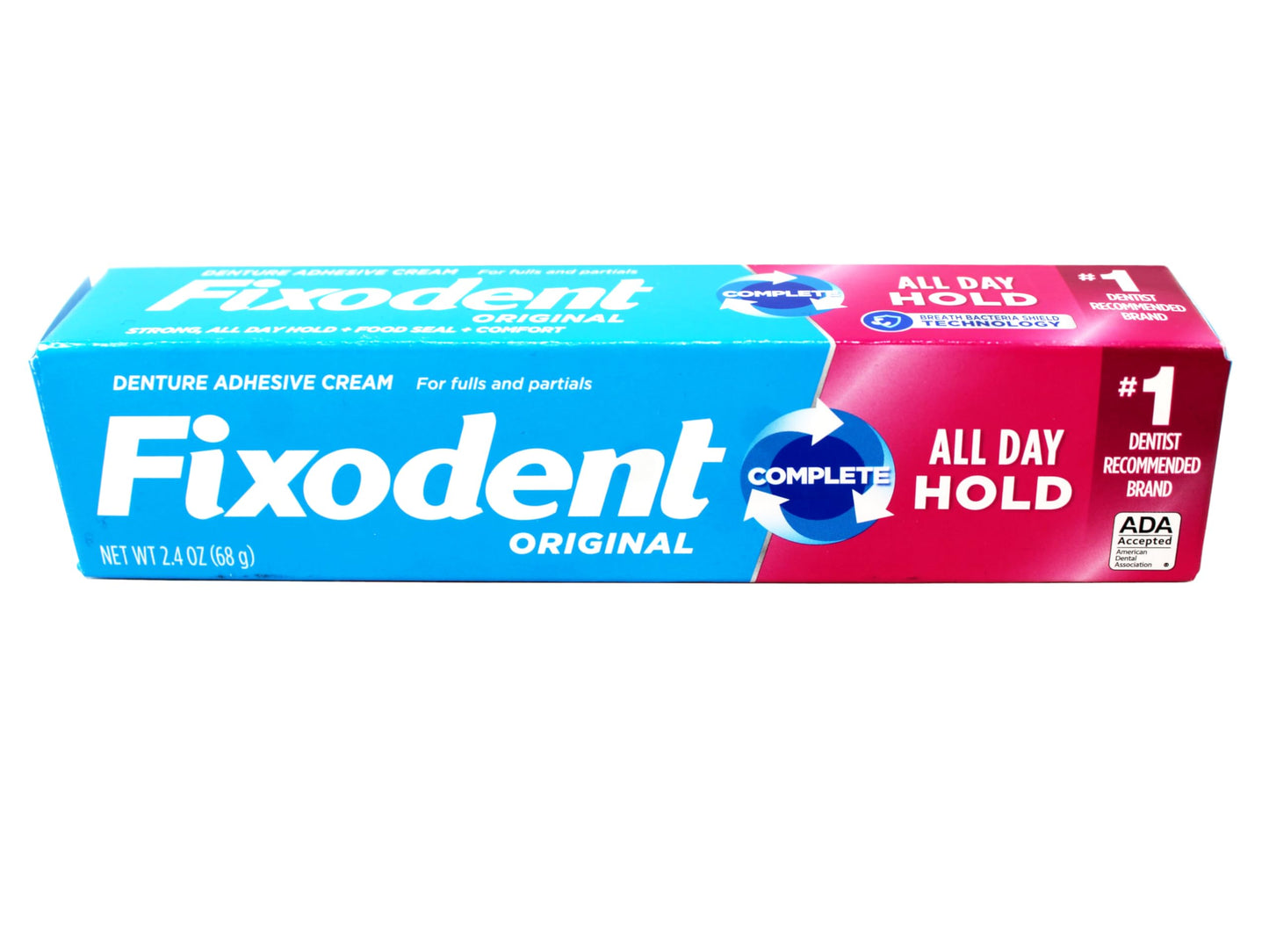 Fixodent Original Denture Adhesive Cream 2.4 oz - 4 Pack | Mint