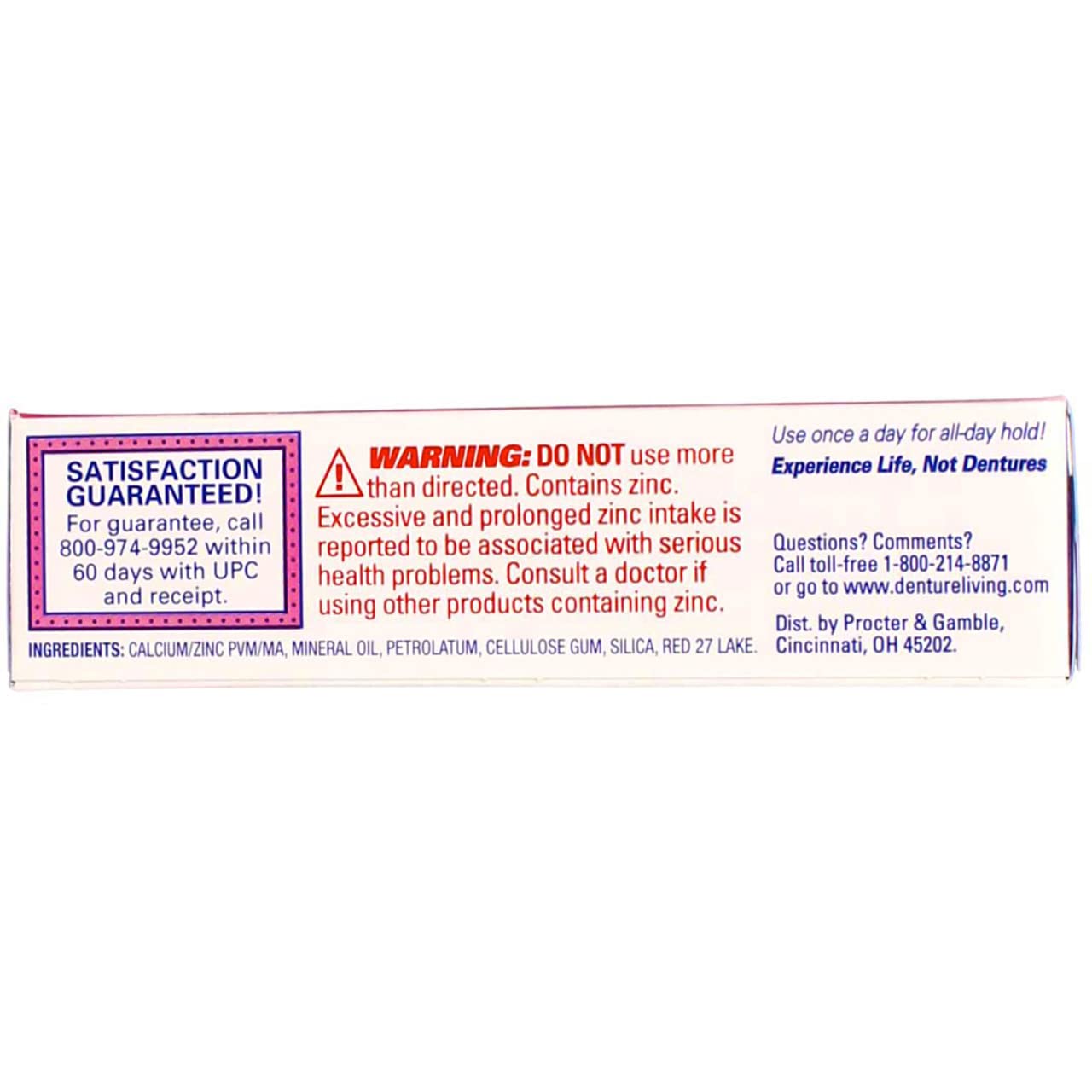 Fixodent Original Denture Adhesive Cream 1.4 oz (41 ml) 6 Pack