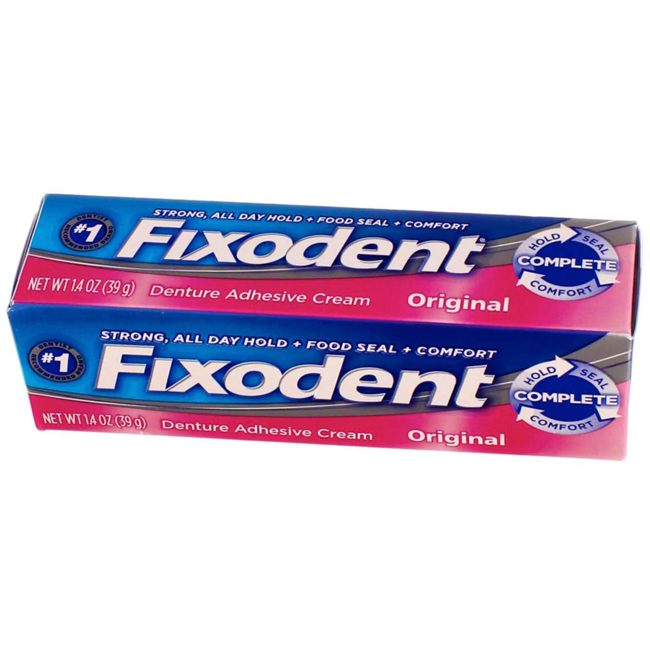 Fixodent Original Denture Adhesive Cream 1.40 oz – Pack of 2