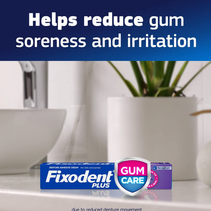 Fixodent Plus Denture Adhesive Cream 2 oz | Pack of 3 – Strong Hold & Precision Tip