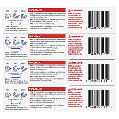 Fixodent Pure Strength Denture Adhesive 2.4oz (Pack of 4) - ADA Accepted