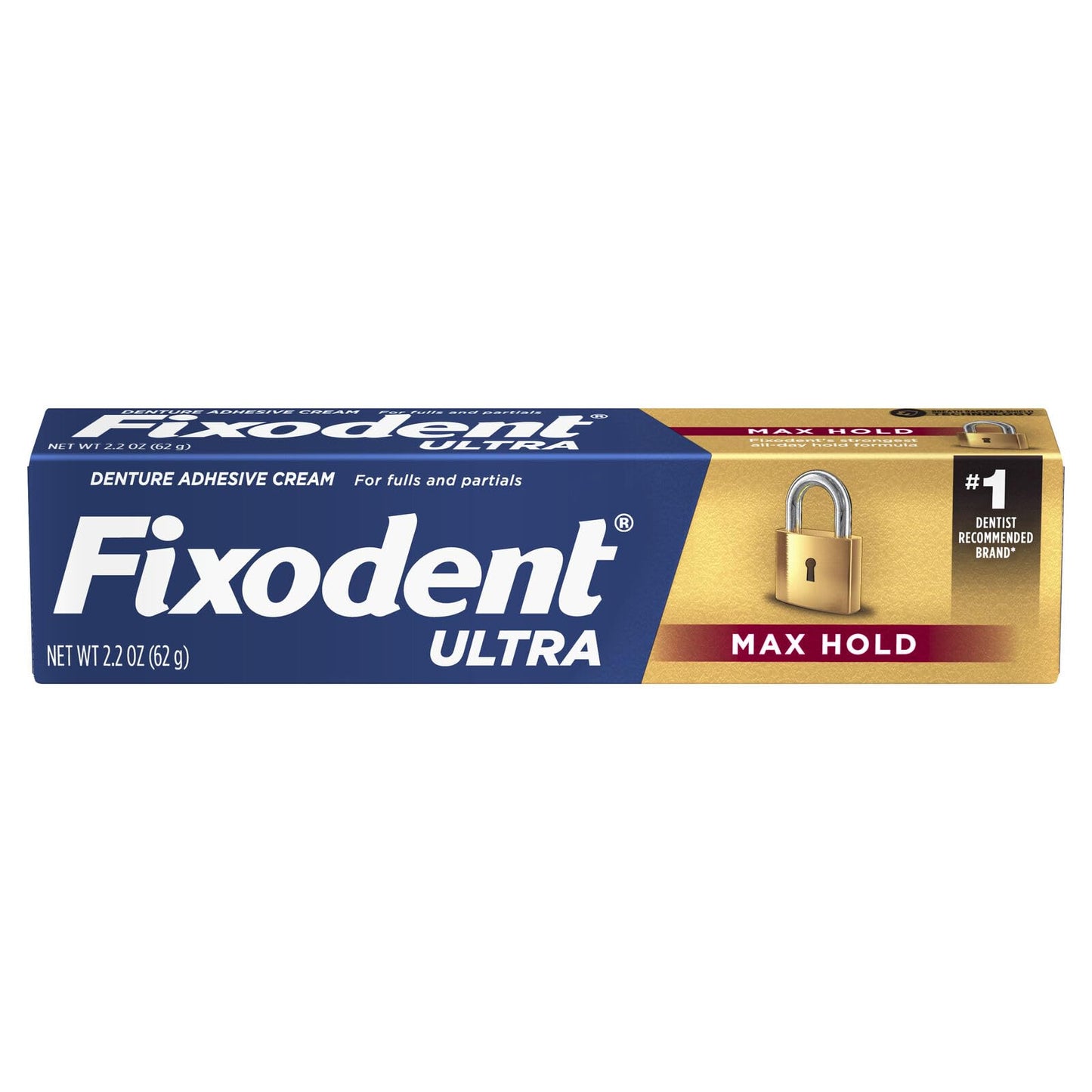 Fixodent Ultra Max Hold Denture Adhesive – 2.2 oz (Pack of 7)