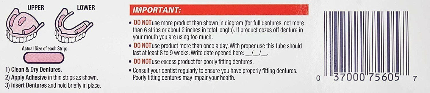 Fixodent Ultra Max Hold Denture Adhesive – 2.2 oz (Pack of 7)