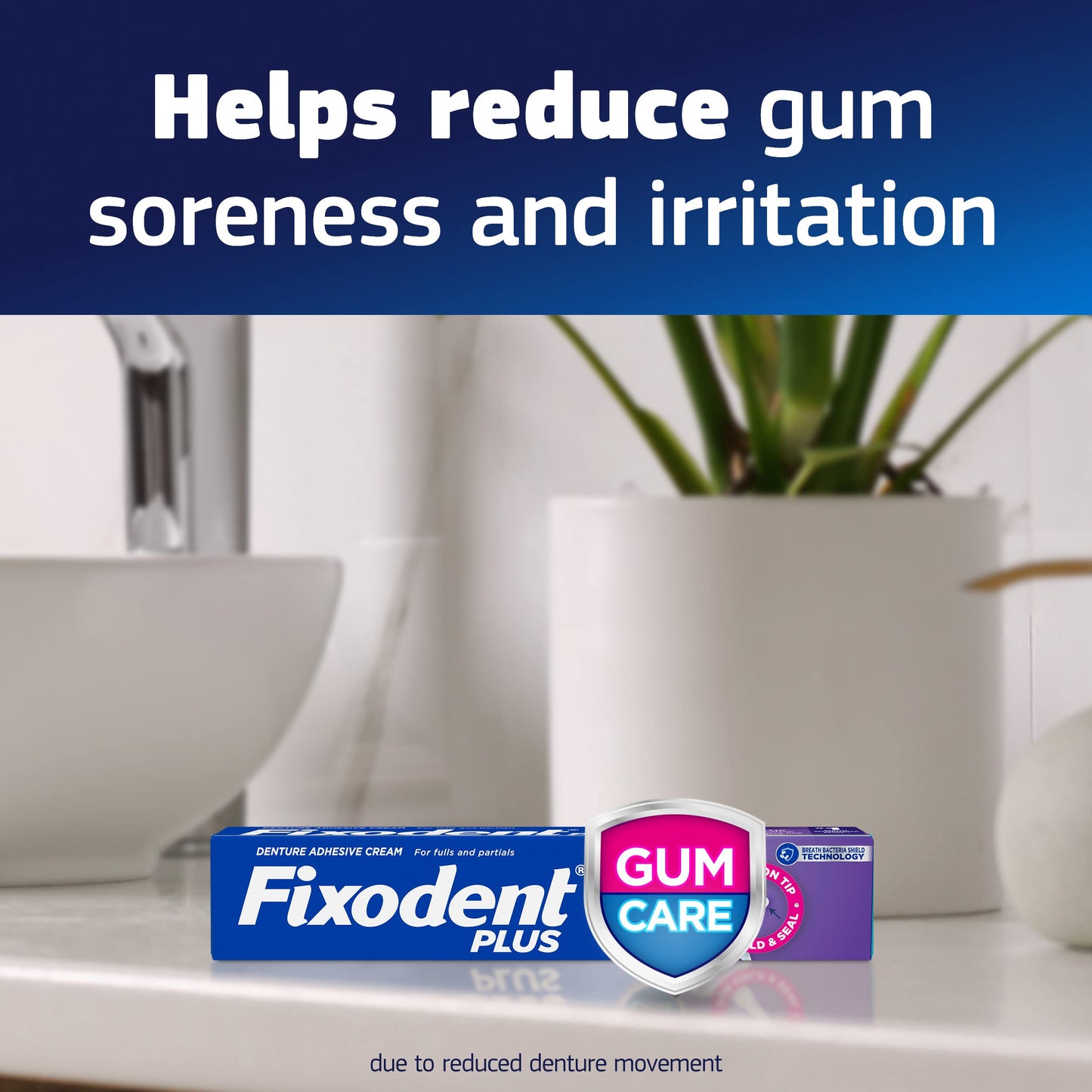 Fixodent Plus Denture Adhesive Cream 2 oz – Pack of 4 | Strong Hold