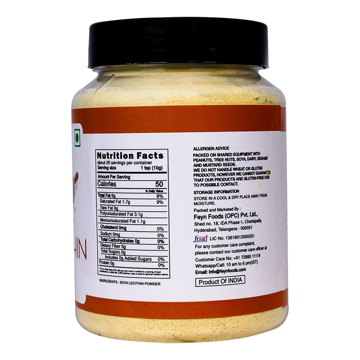 Flavour Drum SOYA Lecithin Powder 200 g (7 oz) | 100% Pure Plant-Based Emulsifier | Non-GMO Soy Lecithin for Baking, Chocolate Making, Sauces & Keto Recipes | Vegan, Gluten-Free | No Additives