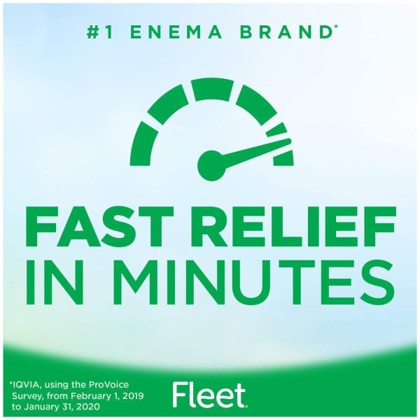Fleet Saline Laxative Enema 7.8 oz – Pack of 12 | Extra Relief, 70% More Volume, Multicolor