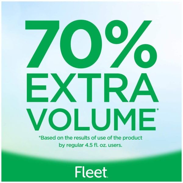 Fleet Saline Laxative Enema 7.8 oz – Pack of 12 | Extra Relief, 70% More Volume, Multicolor