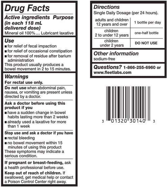 Fleet Laxative Mineral Oil Enema – Gentle, Fast Relief (2 x 4.5 fl oz) | Doctor-Recommended